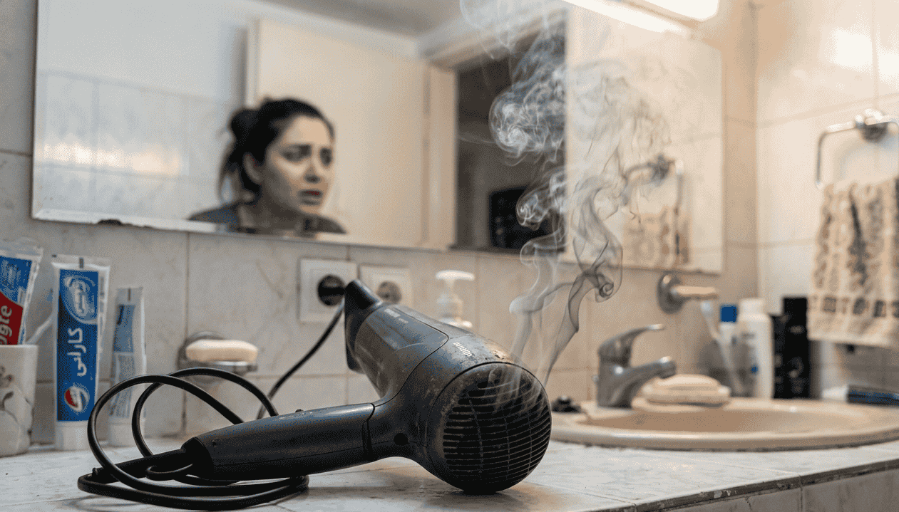 چرا سشوار دود میکنه؟ علت + راهکار